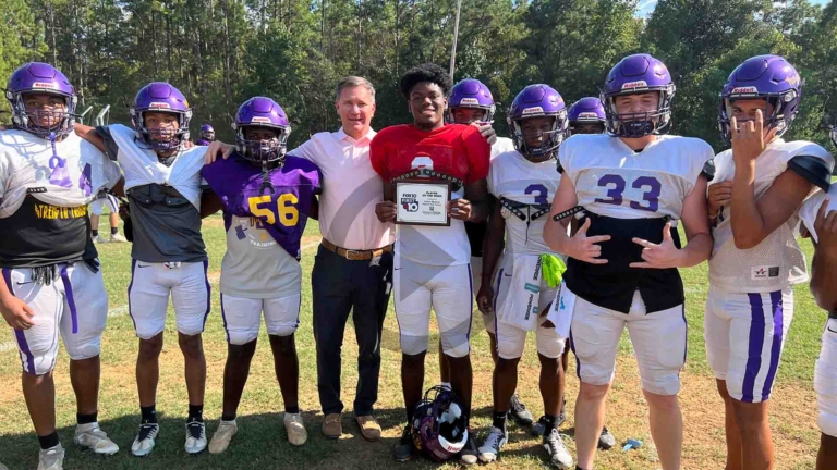David Greene Presenting Jamar Malone Player of the Week