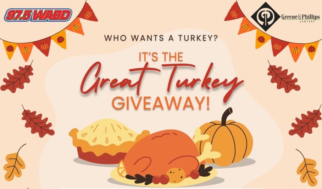 2025 Great Turkey Giveaway - Greene & Phillips Personal Injury Lawyers
