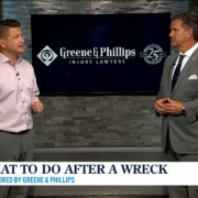 David Greene talks steps after a car wreck in Mobile Alabama
