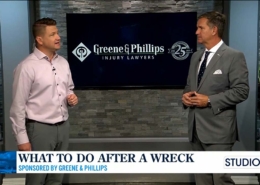 David Greene talks steps after a car wreck in Mobile Alabama