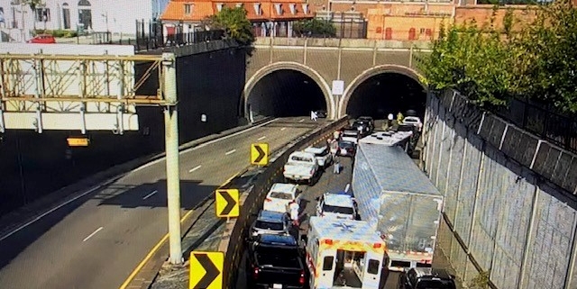 Interstate 10 Wallace Tunnel entrance in Mobile, Alabama